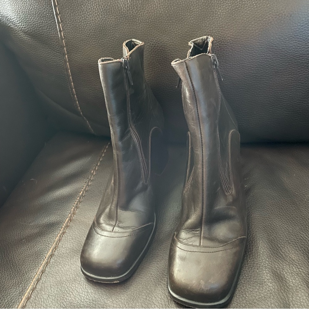 Guess Brown Leather Boots